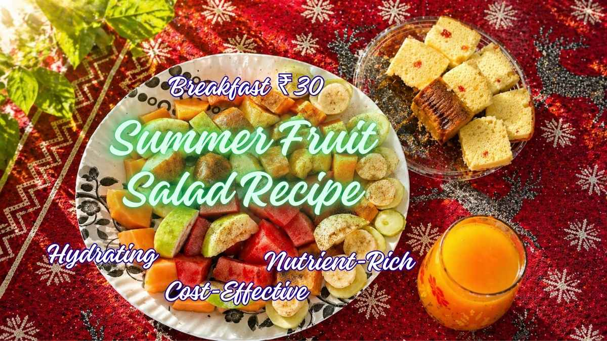 summer fruit salad with juice healthy budget breakfast